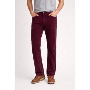 Levi’s 505 Regular Fit Stretch Corduroy Pants plum Men’s 32x32 NWT